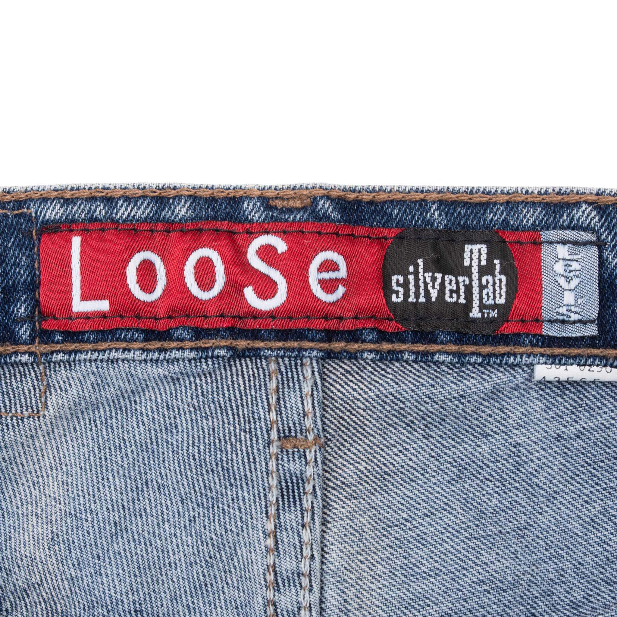 Vintage Levis Loose Silver Tab Indigo Jeans 2000S Size 32X32