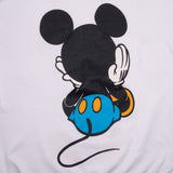 Vintage Disney Mickey Mouse And Co 1980S White Sweatshirt Size XL Made In Usa