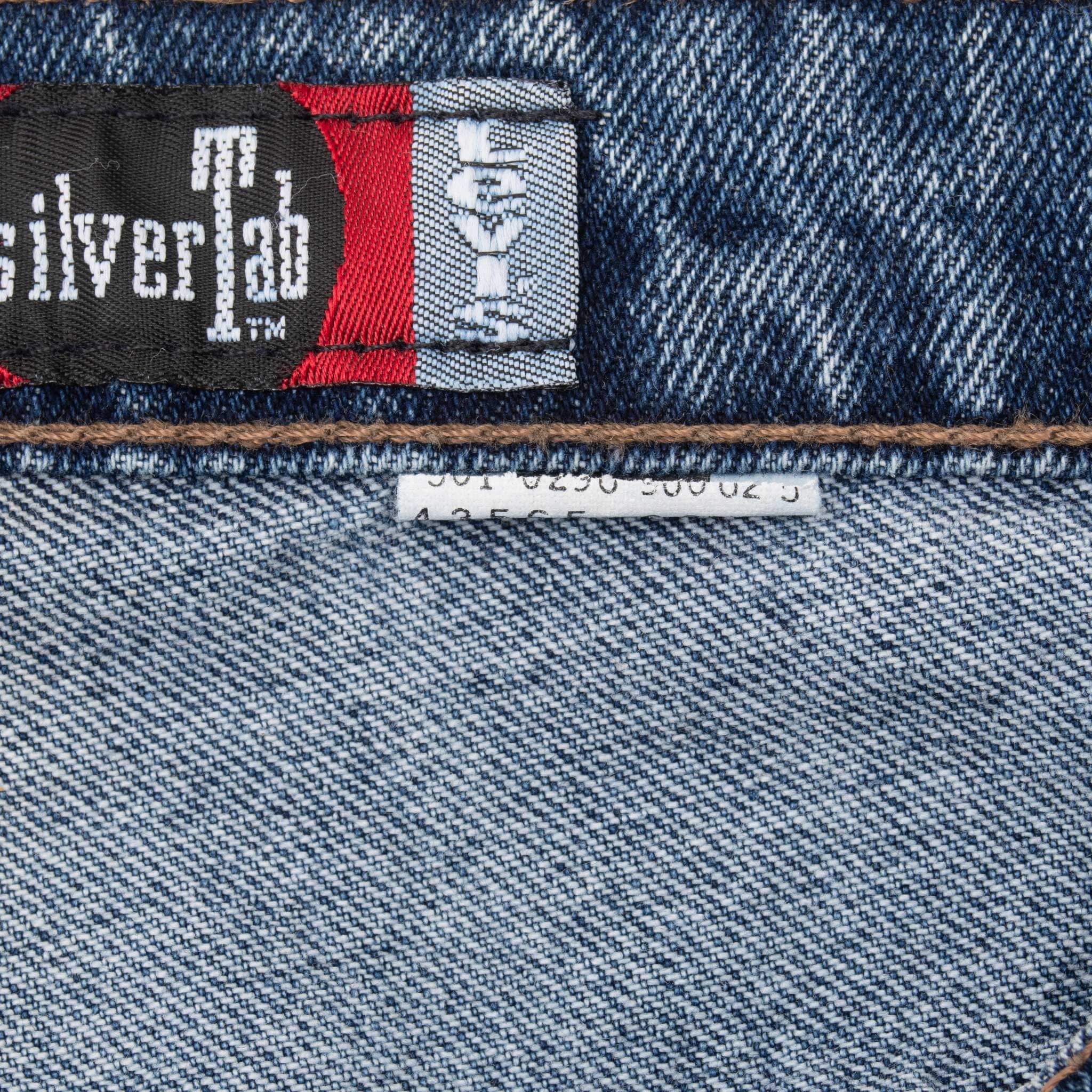 Vintage Levis Loose Silver Tab Indigo Jeans 2000S Size 32X32