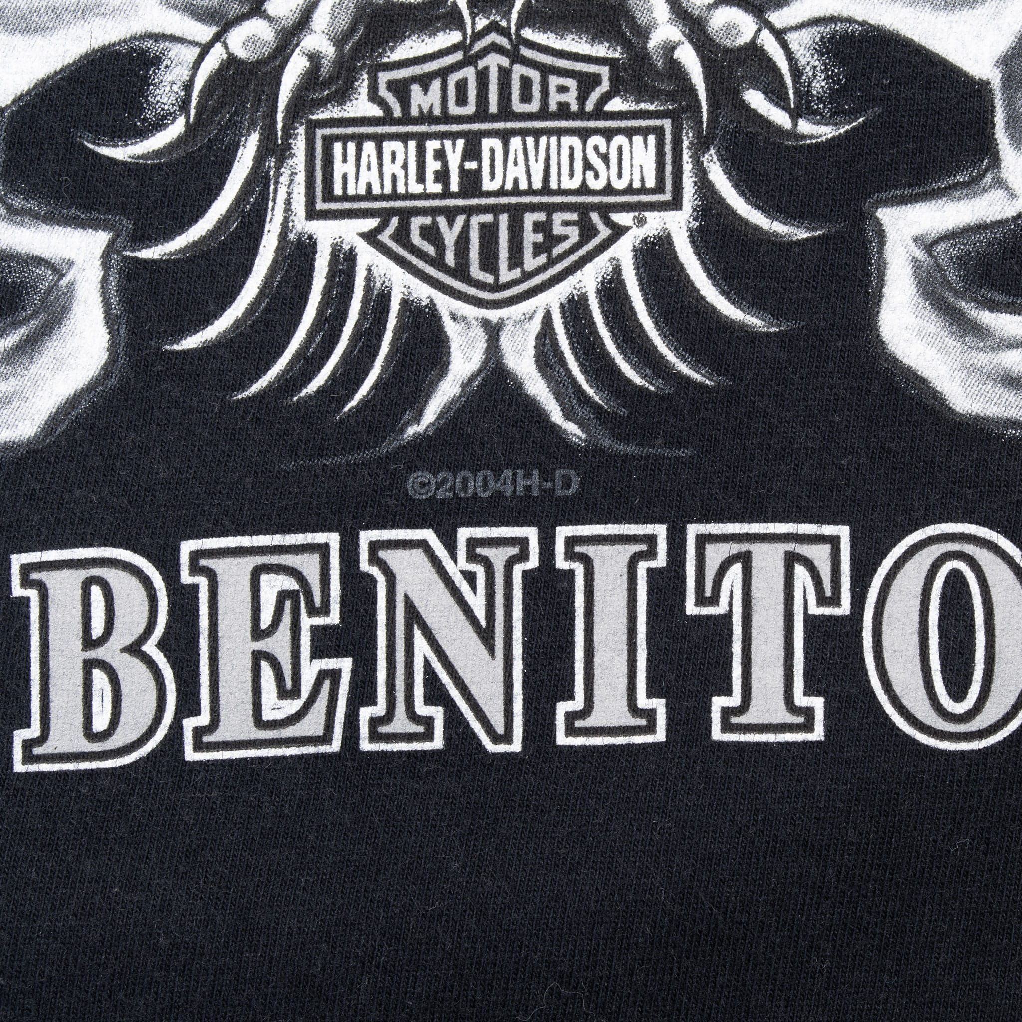 VINTAGE HARLEY DAVIDSON SAN BENITO TEXAS TEE SHIRT 2004 XL MADE IN USA