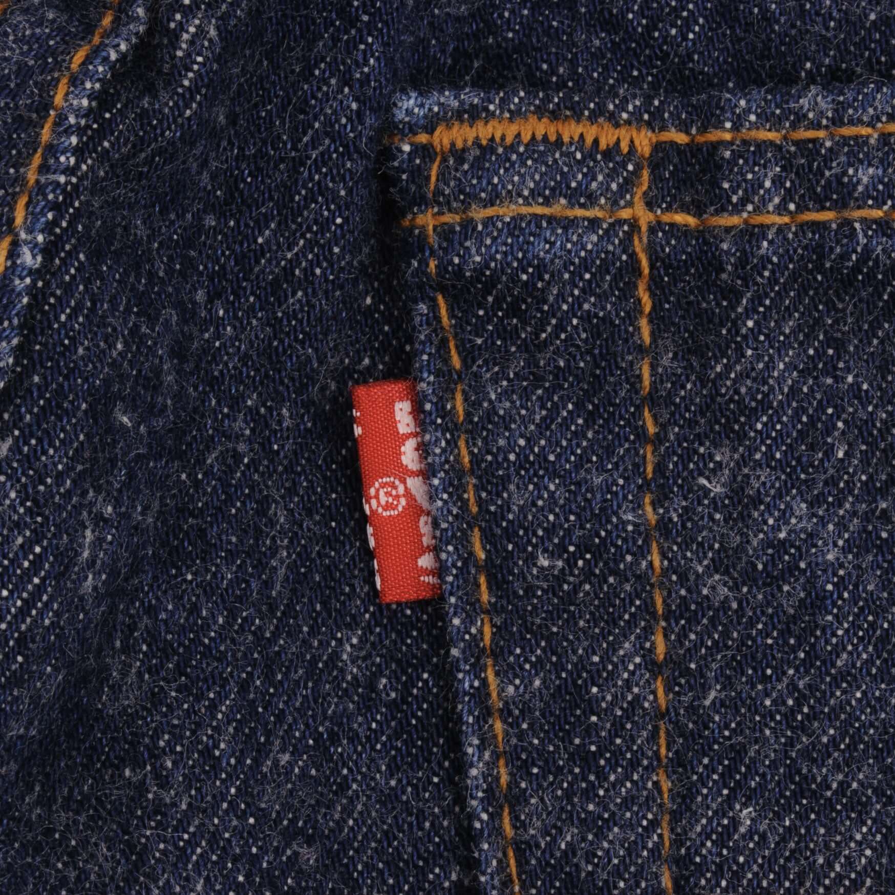 Beautiful Indigo Levis 501 Jeans 1980S Made in USA with Very Dark Wash Size on Tag 32X38 Actual Size 30X35 Back Button #524