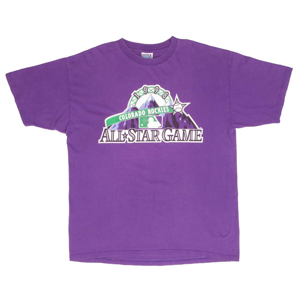Vintage Mlb Colorado Rockies All Star Game Tee Shirt 1998 Size XL