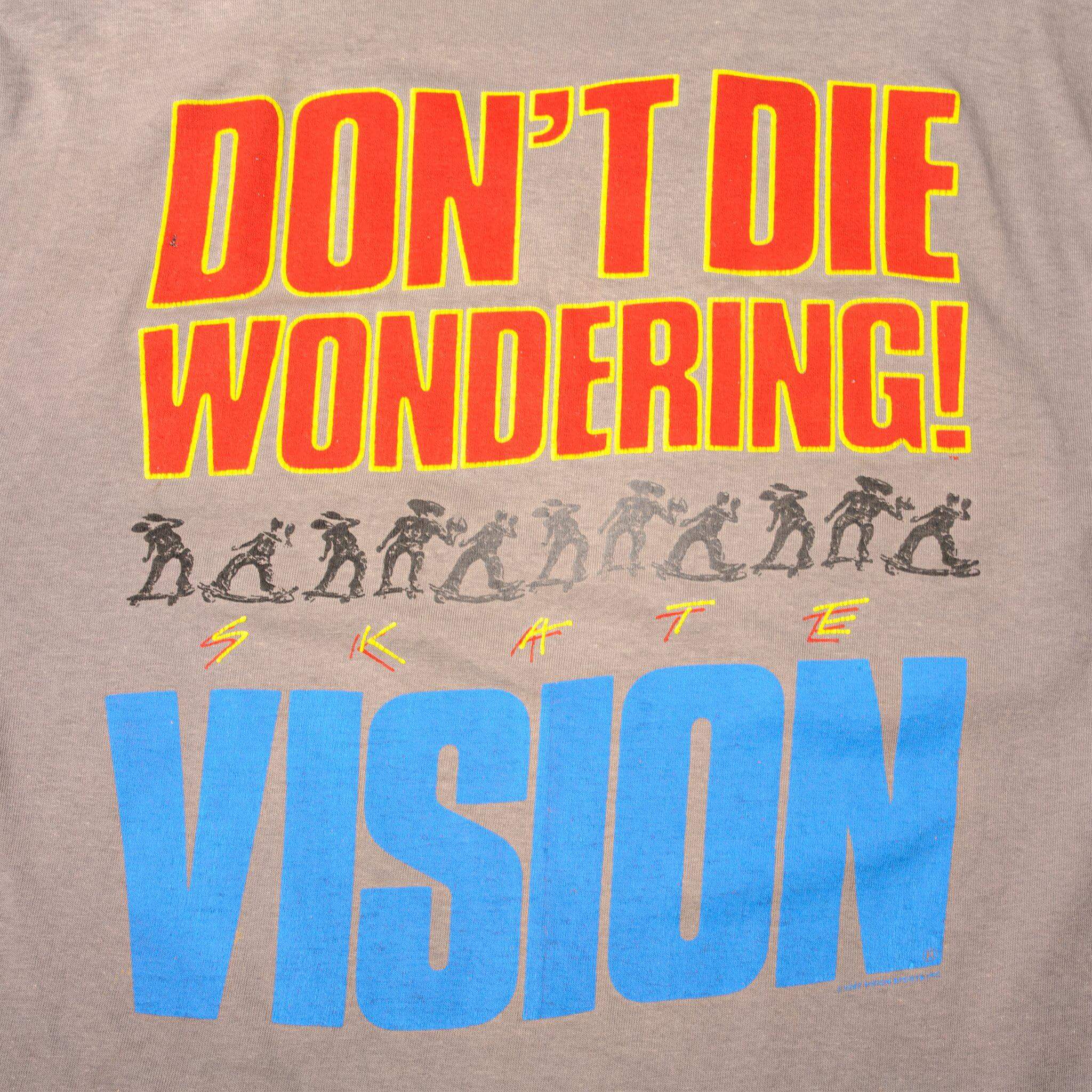 VINTAGE VISION STREETWEAR SKATE TEE SHIRT SIZE XL MADE IN USA