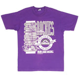 Vintage Mlb Colorado Rockies Inaugural Season 1993 Tee Shirt Size Medium Made In Usa With Single Stitch Sleeves