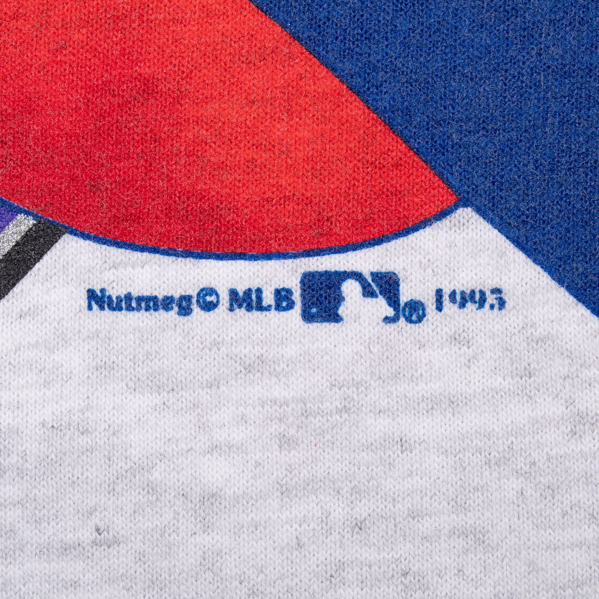 Vintage MLB Rockies Vs Braves 1995 National Finals Tee Shirt Size Medium Made In Usa