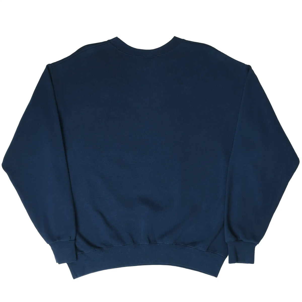 Back of plain navy UC Berkeley crewneck sweatshirt