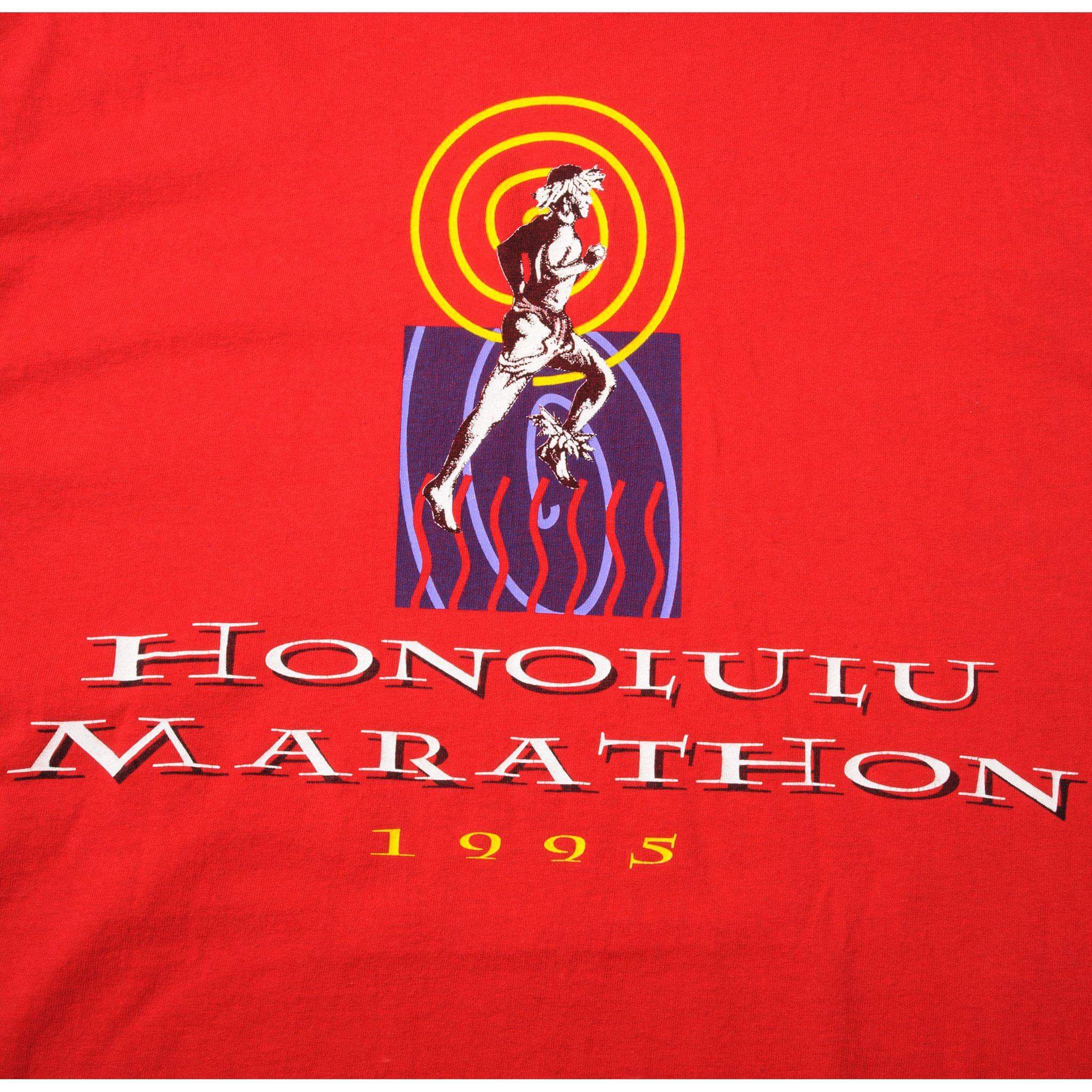 VINTAGE NIKE HONOLULU MARATHON TEE SHIRT 1995 SIZE MEDIUM MADE IN USA
