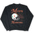 Black Miami Hurricanes crewneck sweatshirt front with orange, green and white graphic