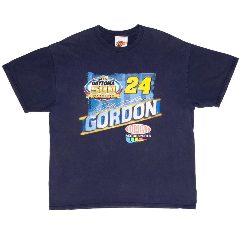 Vintage Nascar Jeff Gordon Dupont Dayton 500 2008 Tee Shirt Size XL