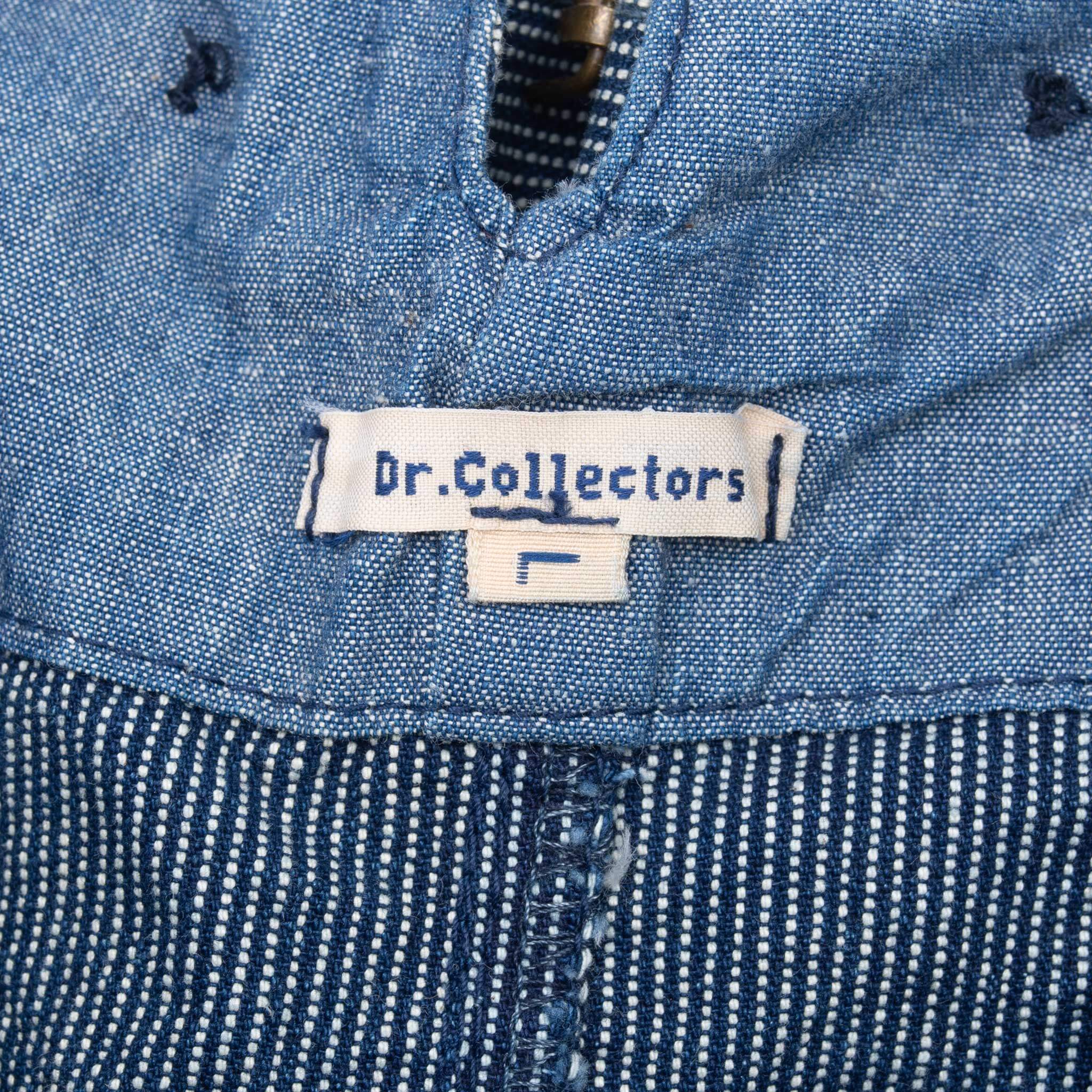 Vintage Dr Collectors Buckle Back Dotted Blue Jeans Large 32X29 Made In Usa Deadstock