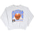Front of gray Cleveland Cavaliers sweatshirt with blue and orange basketball graphic