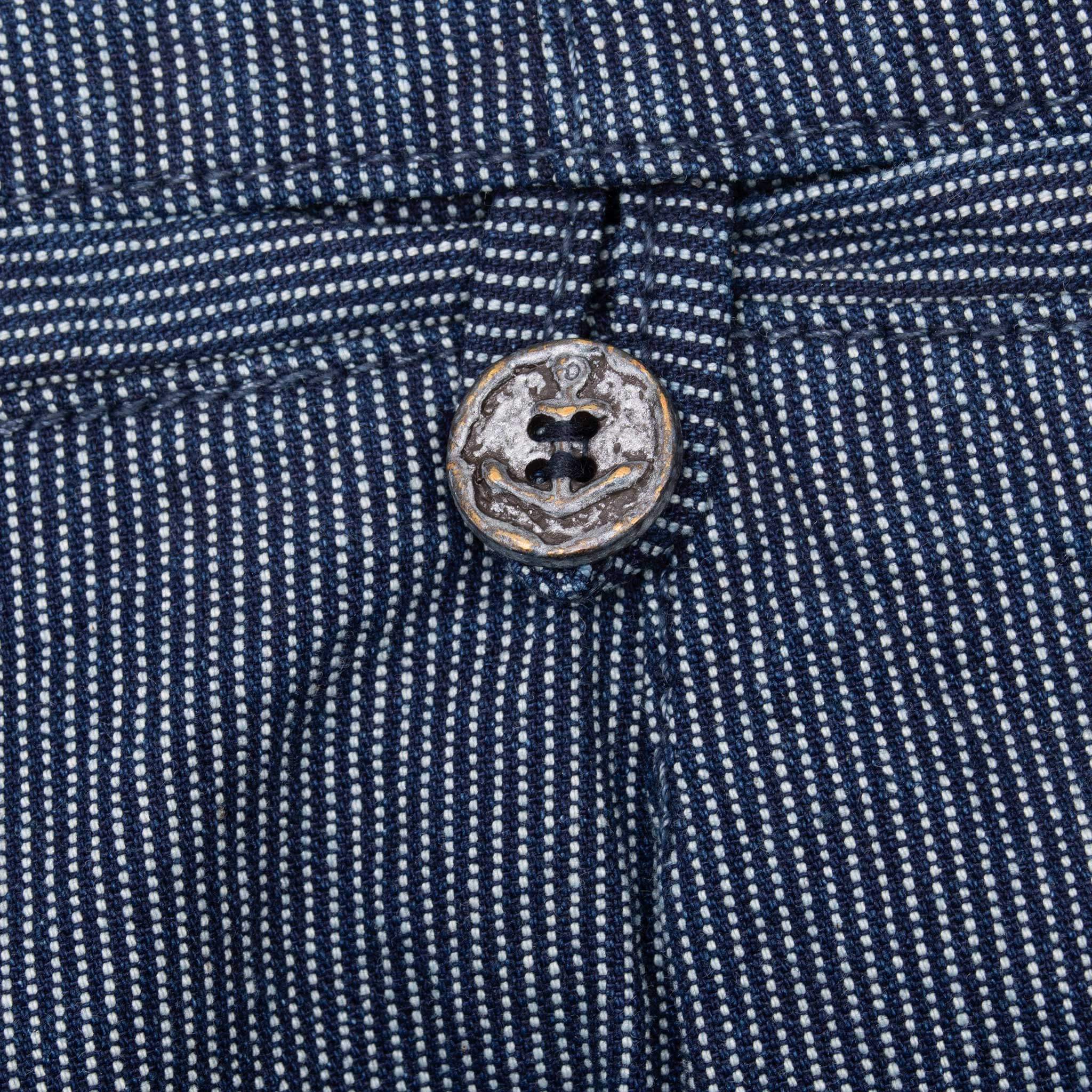 Vintage Dr Collectors Buckle Back Dotted Blue Jeans Large 32X29 Made In Usa Deadstock