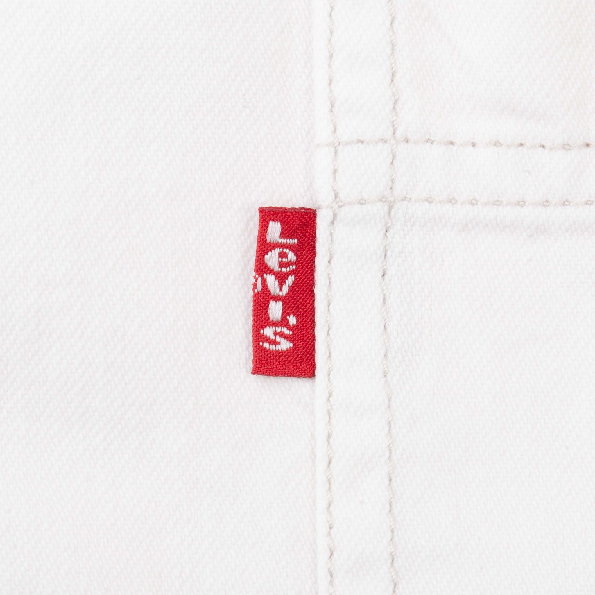 Vintage Levis Denim White Pocket Shirt 1990S Size XL