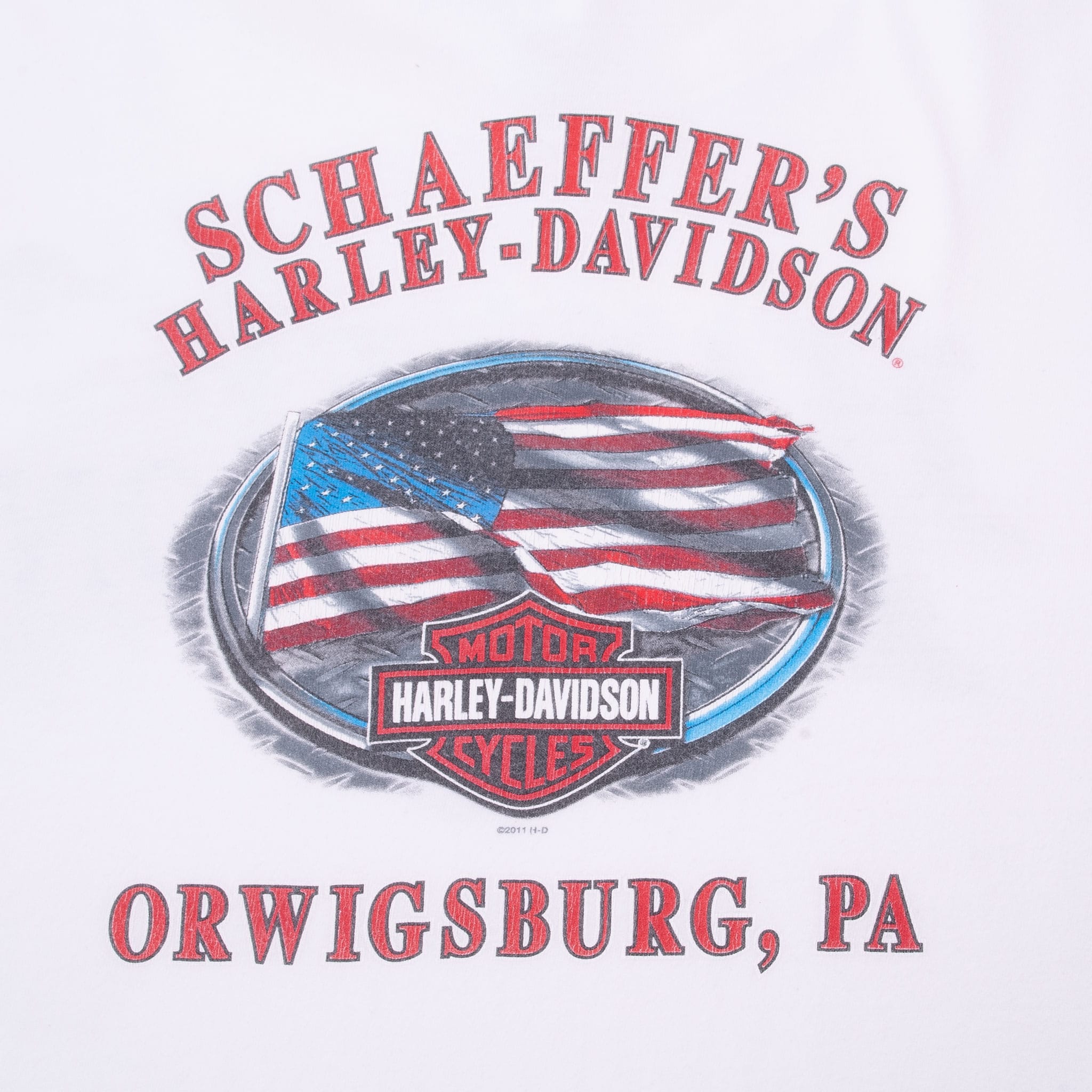 VINTAGE HARLEY DAVIDSON ORWIGSURG TEE SHIRT 2011 3XL