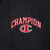 Vintage Champion Black & Red Windbreaker Jacket 1990S Size XL