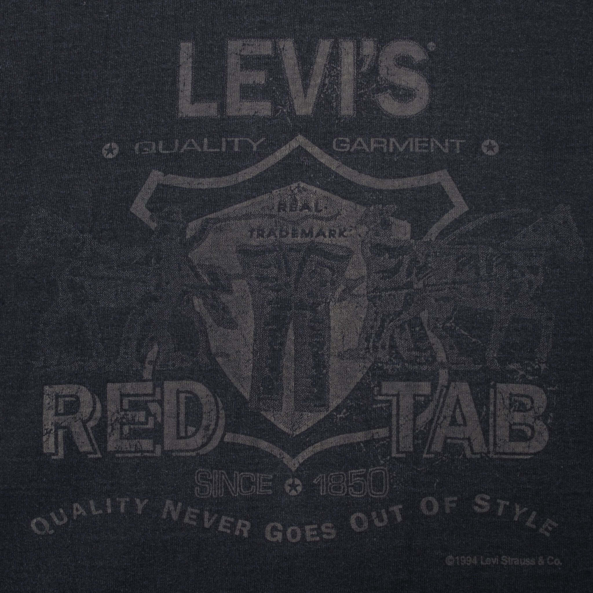 Vintage Levis 1994 Heavyweight Tee Shirt Size Large Made In Usa