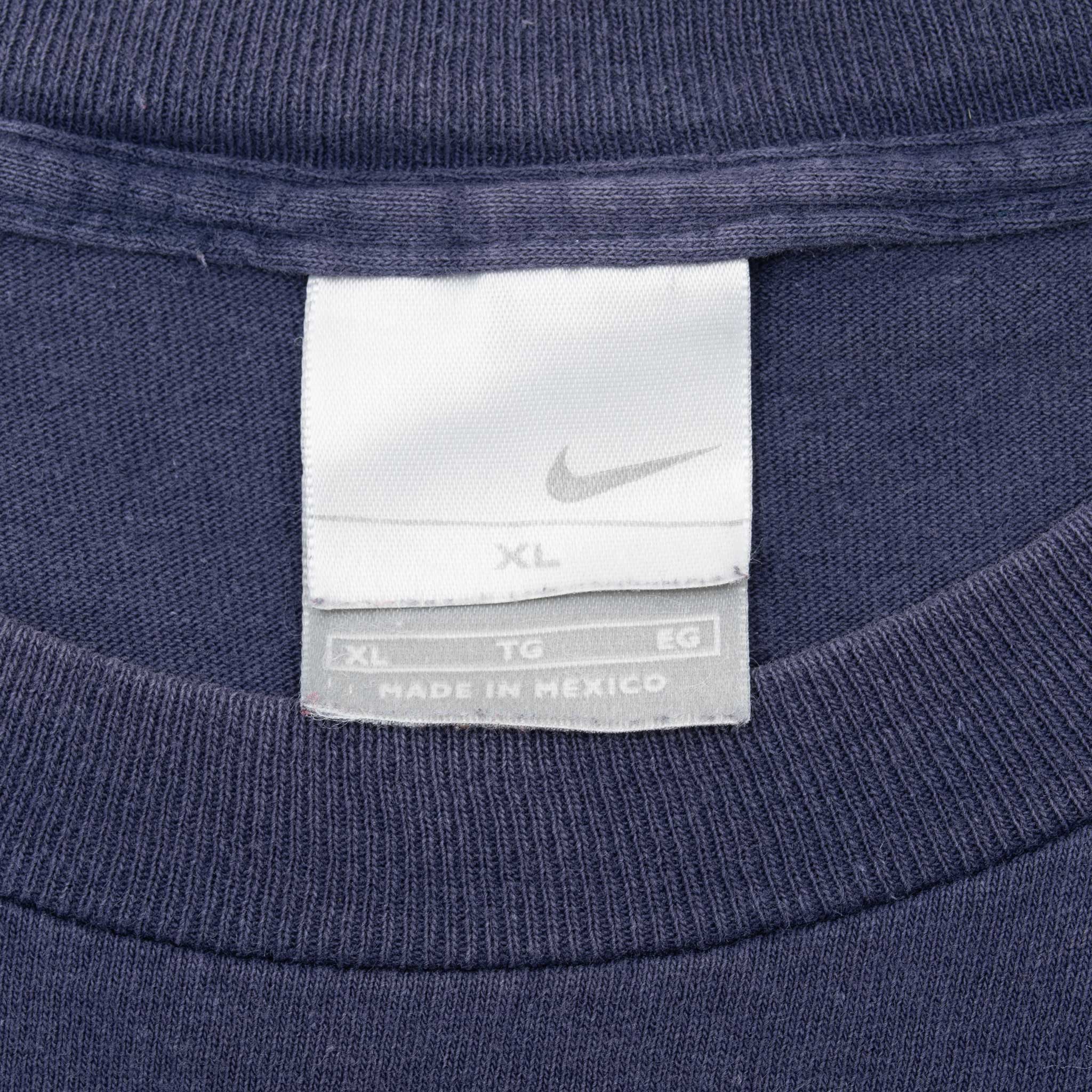 Vintage Nike Spellout Blue Tee Shirt 2000S Size XL