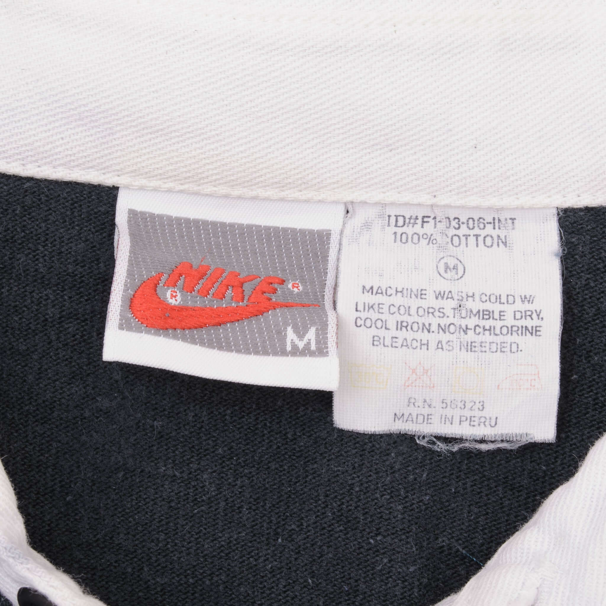 Vintage Nike Sport Classics Rugby Polo Shirt Late 1980S Medium