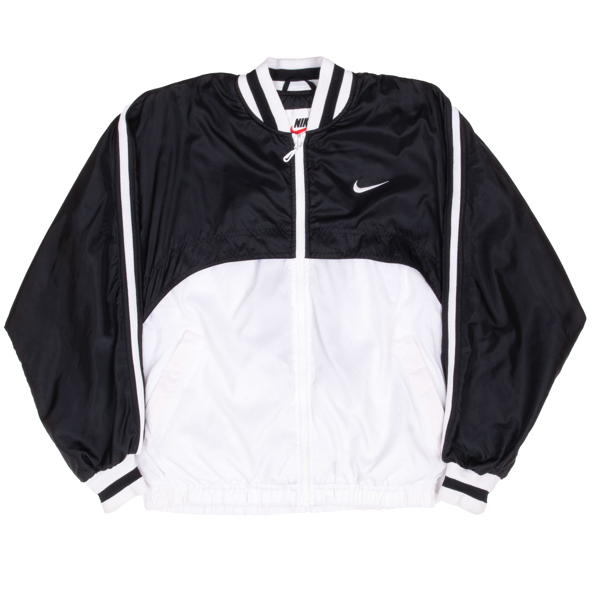 Vintage Nike Black And White Windbreaker Jacket 1990S Size Small Women