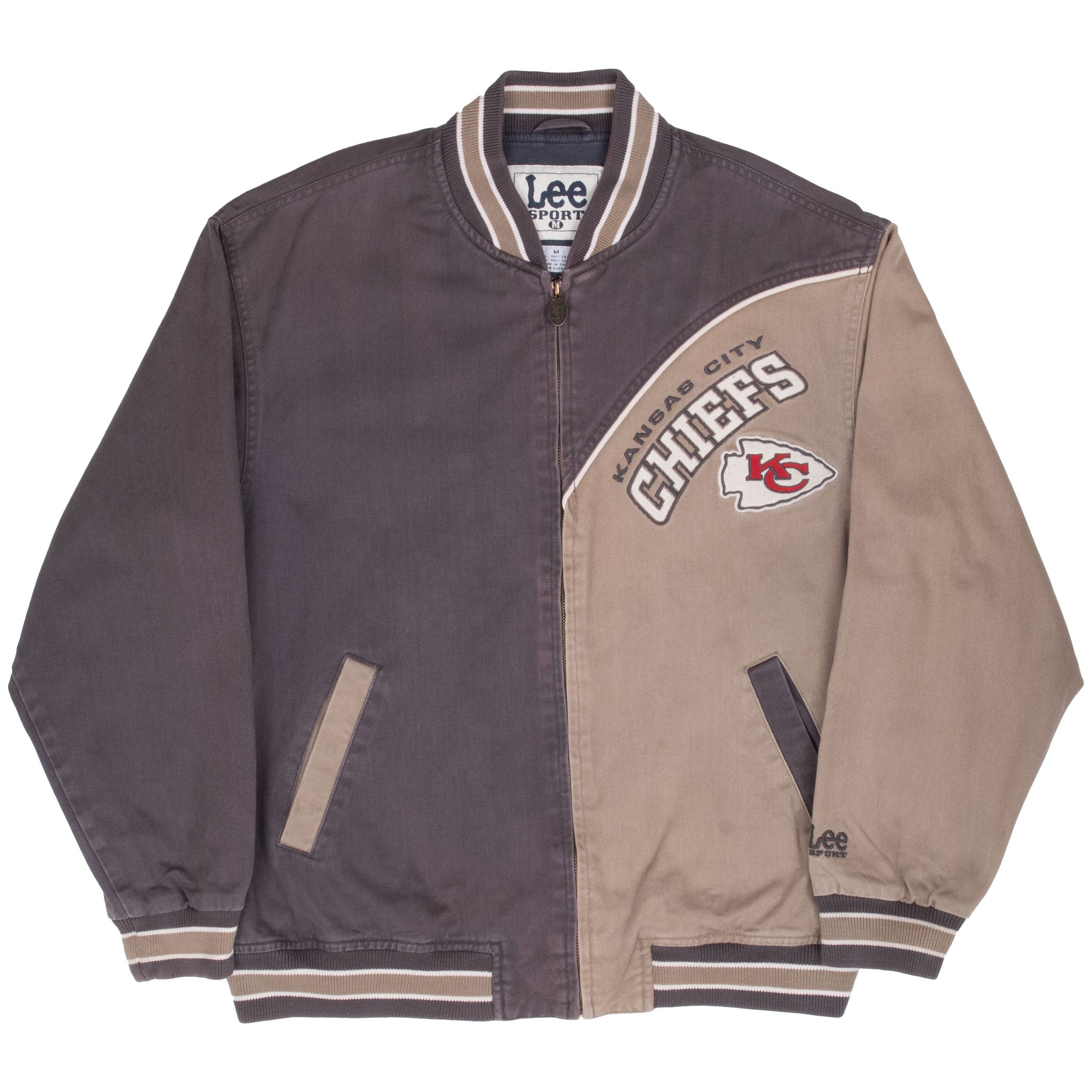 Vintage Nfl Kansas City Chiefs Varsity Bomber Jacket 1990S Size Medium