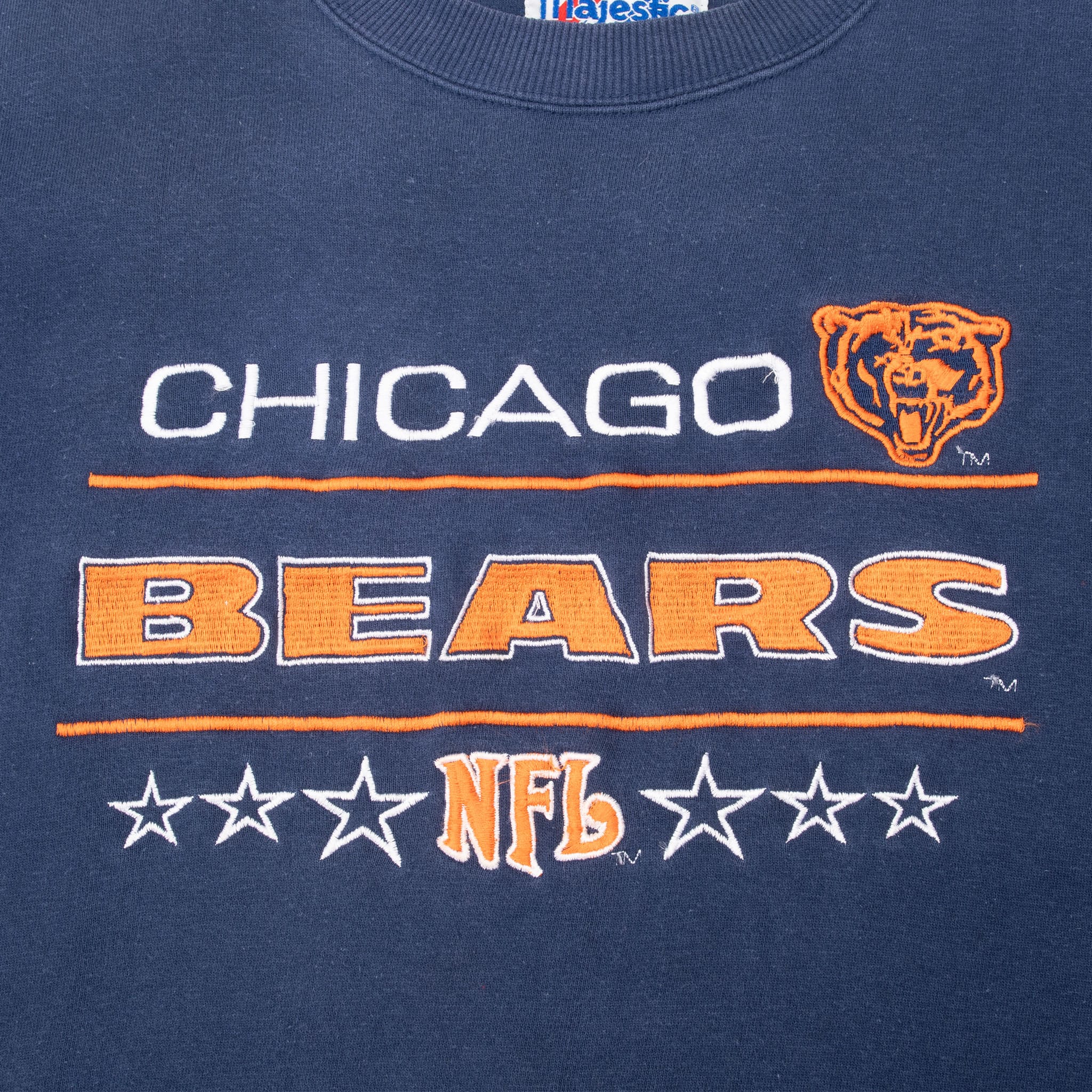 VINTAGE NFL CHICAGO BEARS EMBROIDERED SWEATSHIRT 1990S 2XL
