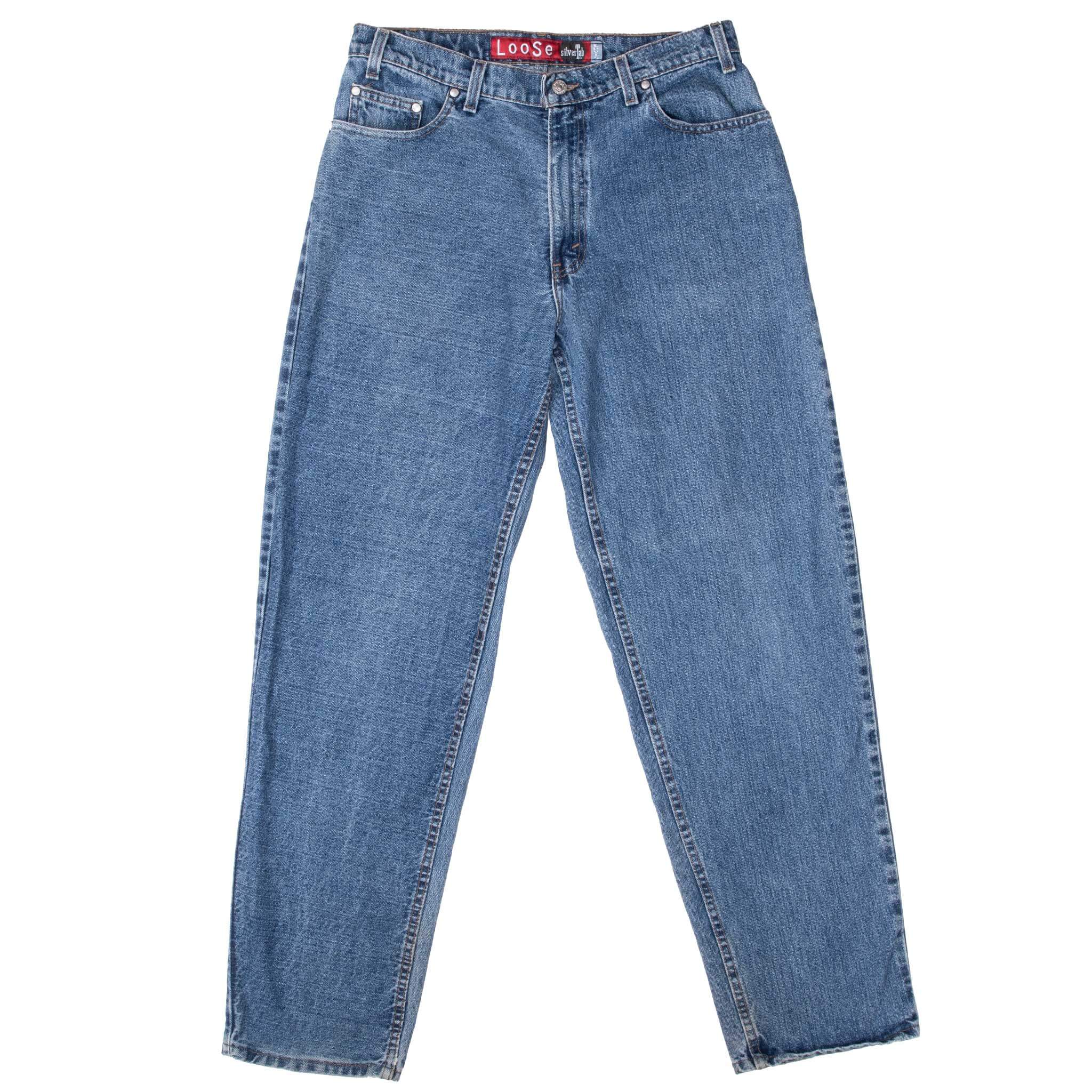 Vintage Levis Loose Silver Tab Indigo Jeans 2000S Size 32X32