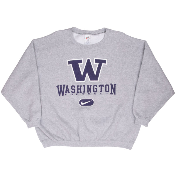 Vintage Ncaa Nike Washington Football Sweatshirt 1990S Size XL Made In Usa