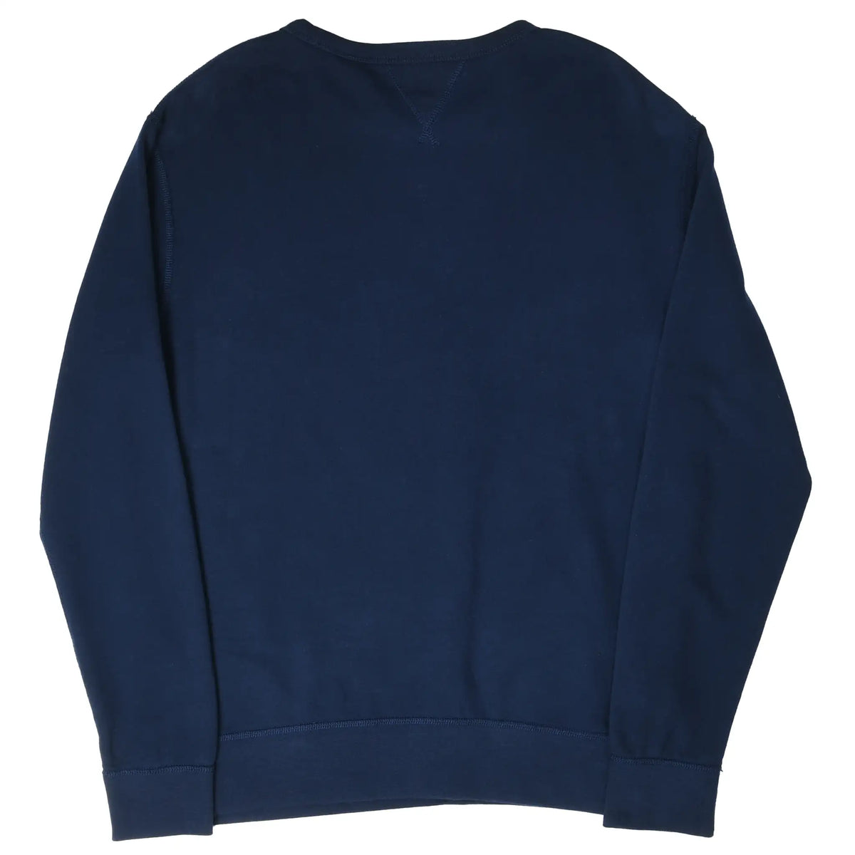 Back of plain navy Polo Ralph Lauren crewneck sweatshirt