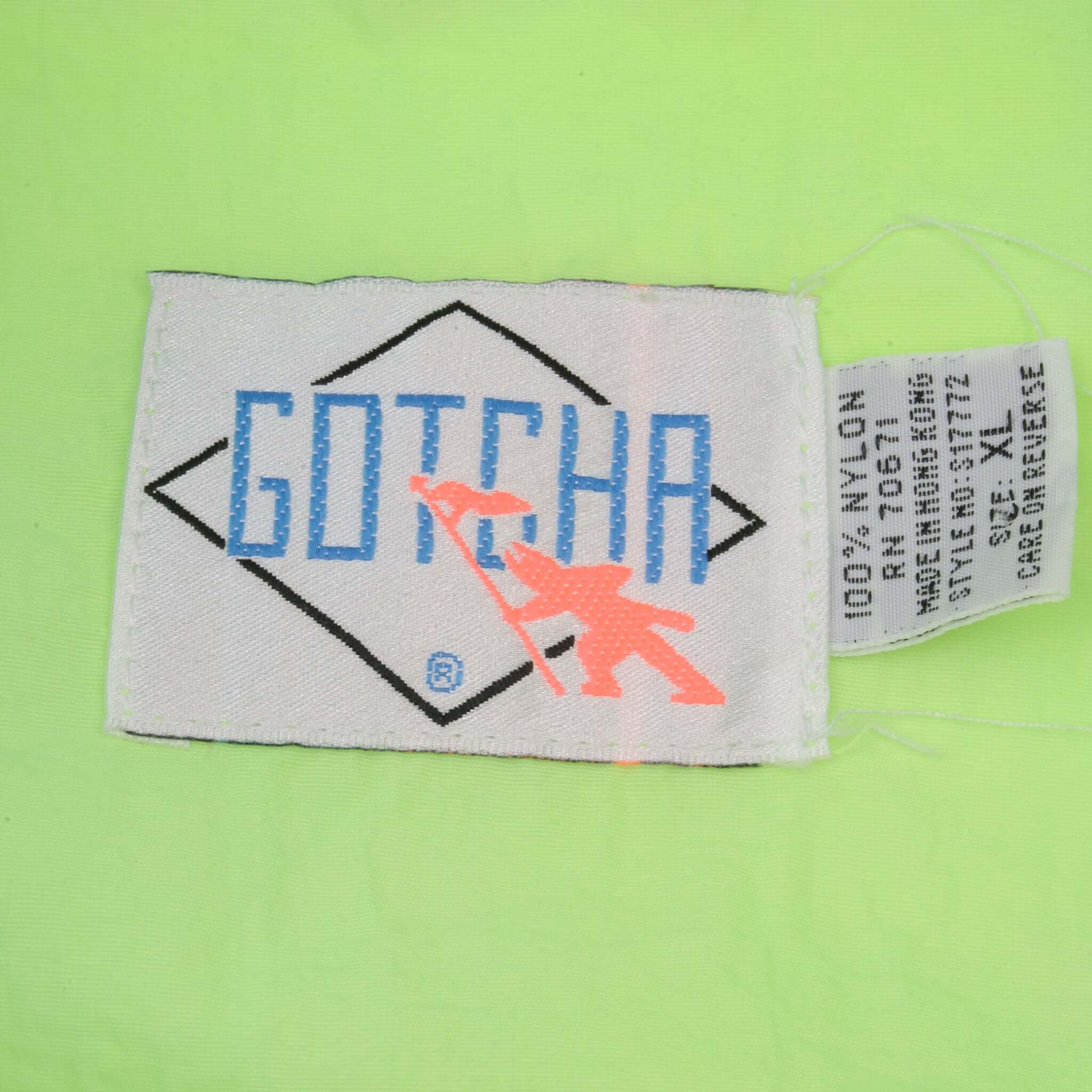 Vintage Gotcha Shell Pullover Jacket 1990S Size XL