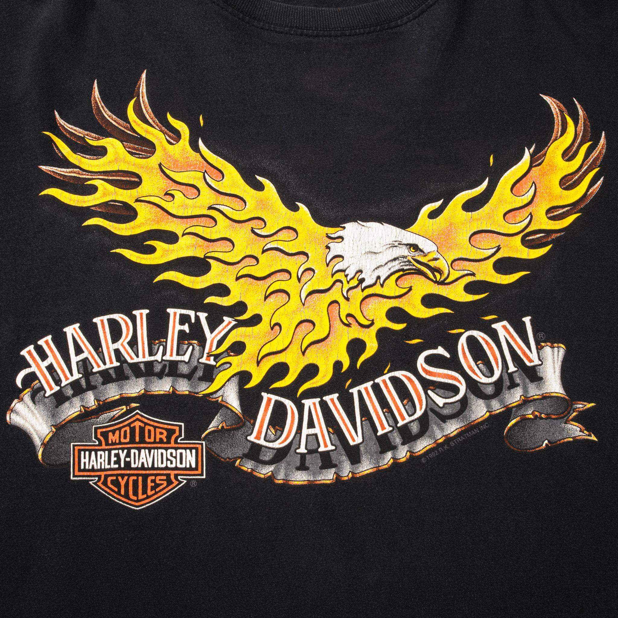VINTAGE HARLEY DAVIDSON LONG SLEEVES TEE SHIRT 1991 SIZE 2XL MADE IN USA