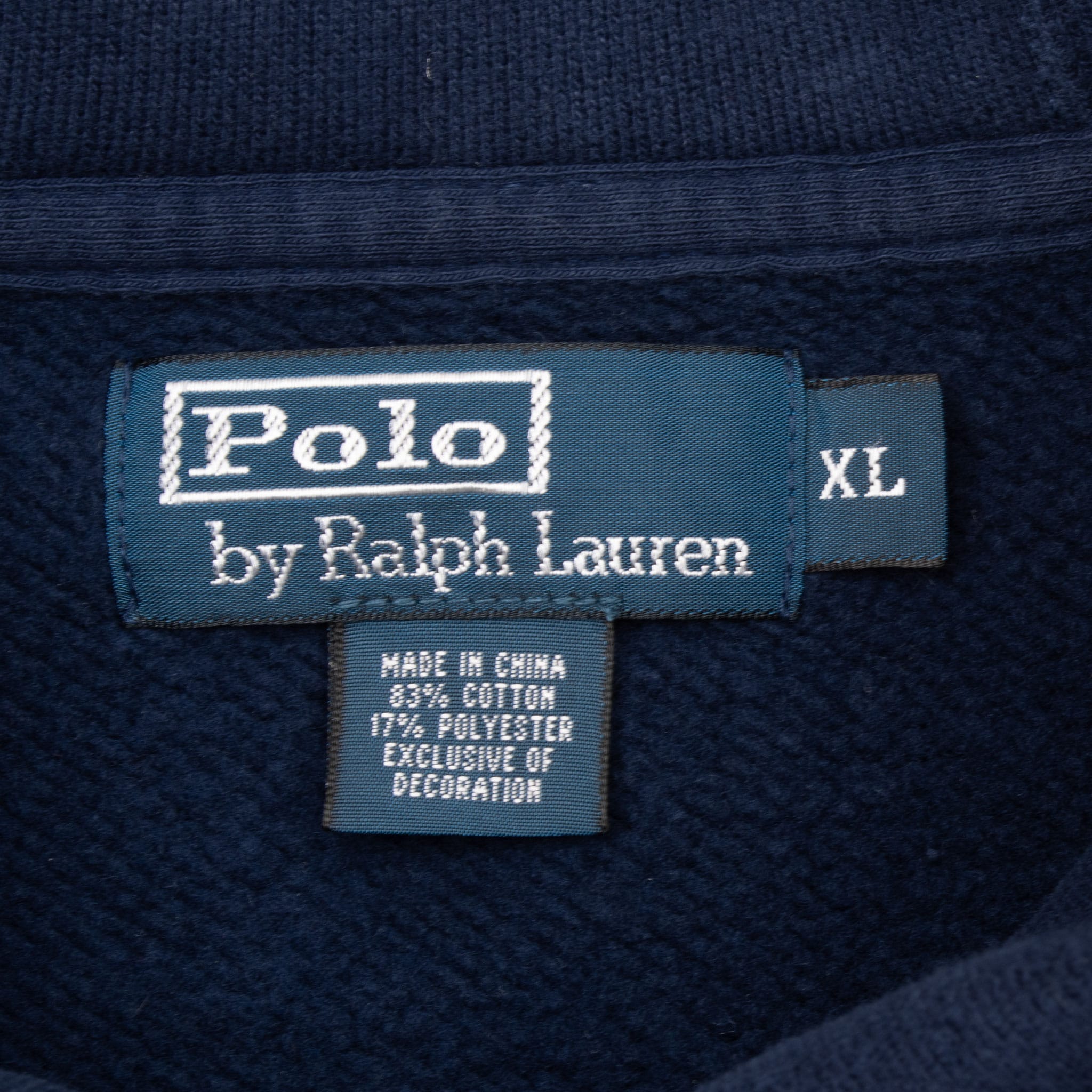 Vintage Polo Ralph Lauren Blue Sweatshirt 1990S Size Xl