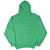 Back of green Purdue University pullover hoodie with plain design and ribbed waistband