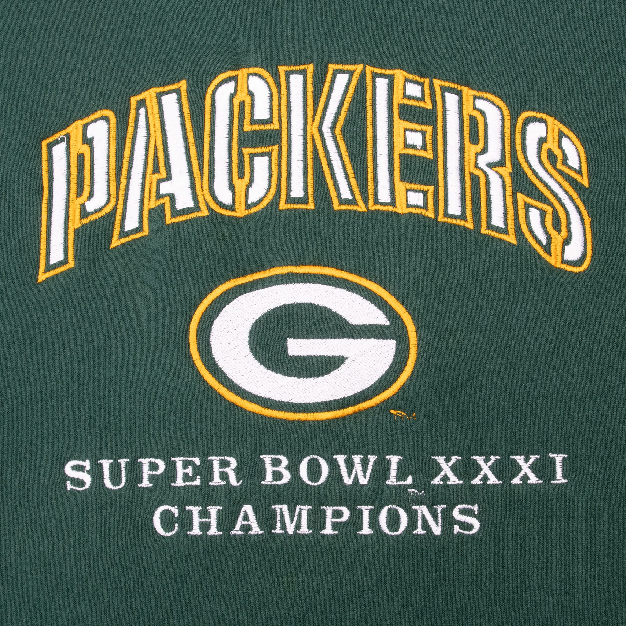 Vintage Nfl Green Bay Packers Super Bowl Xxxi 1997 Sweatshirt Size 2XL Made In Usa