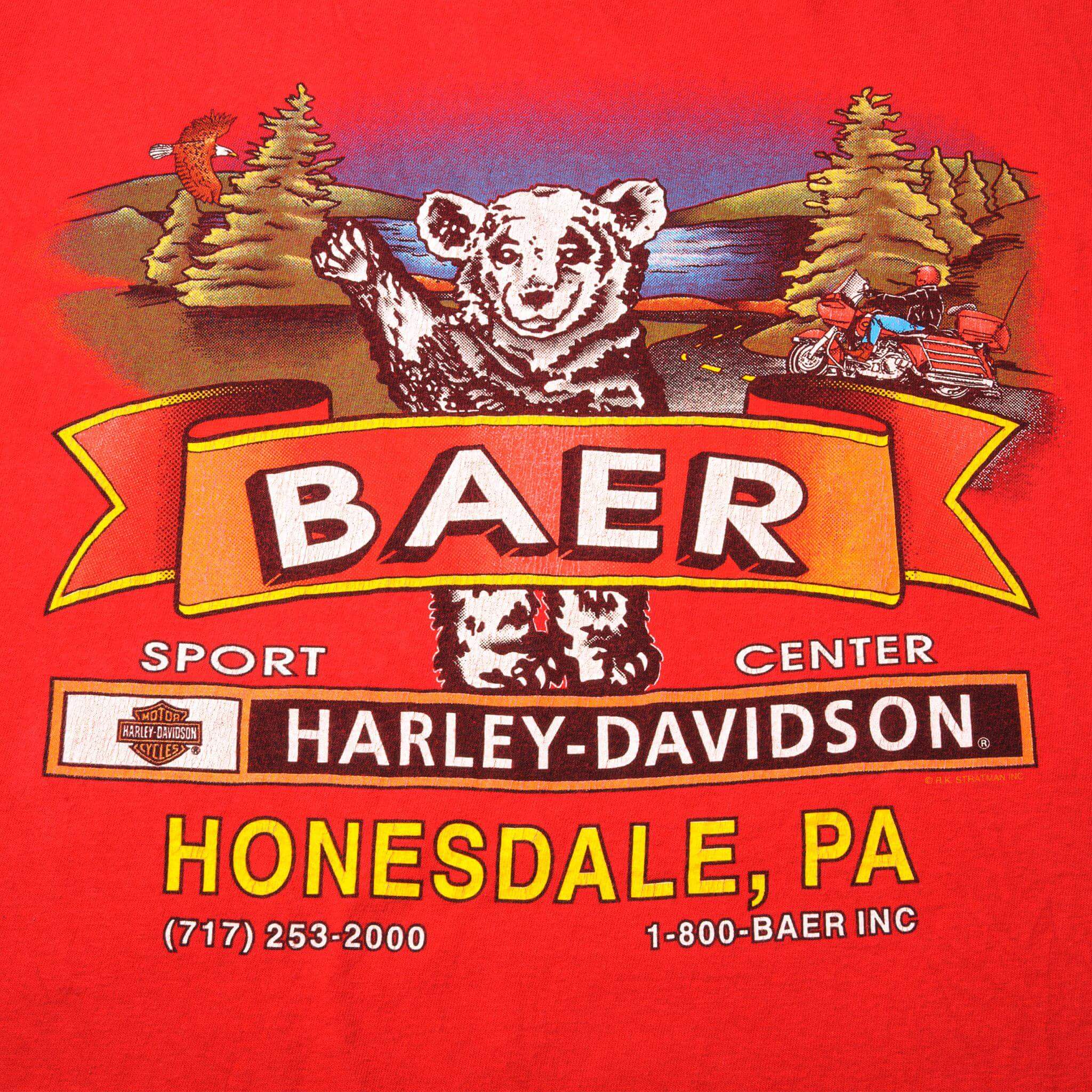 VINTAGE HARLEY DAVIDSON TEE SHIRT 1987 SIZE LARGE MADE IN USA