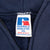VINTAGE RUSSELL ATHLETIC BLANK BLUE ZIP HOODIE SWEATSHIRT 1990S XL MADE USA