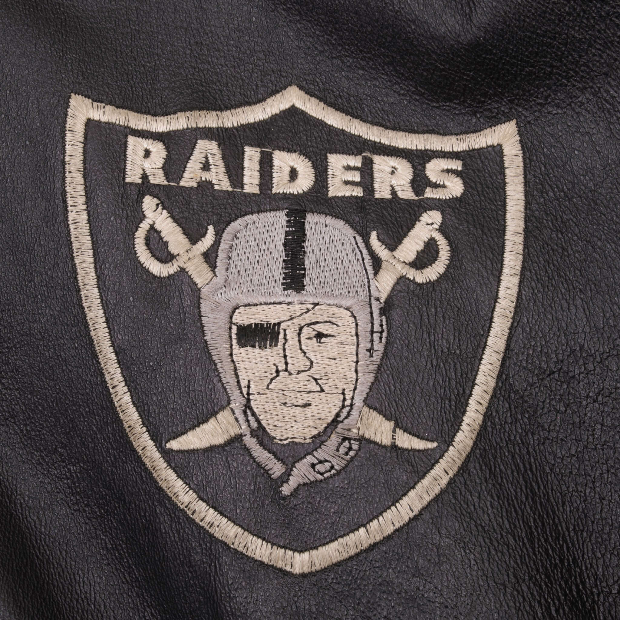 Vintage NFL Los Angeles Raiders Leather Jacket 1990S Size 2XL