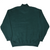 Back of dark green Big Dogs quarter-zip sweatshirt with ribbed collar, cuffs, and hem