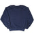 Back view of plain navy Russell Athletic crewneck sweatshirt