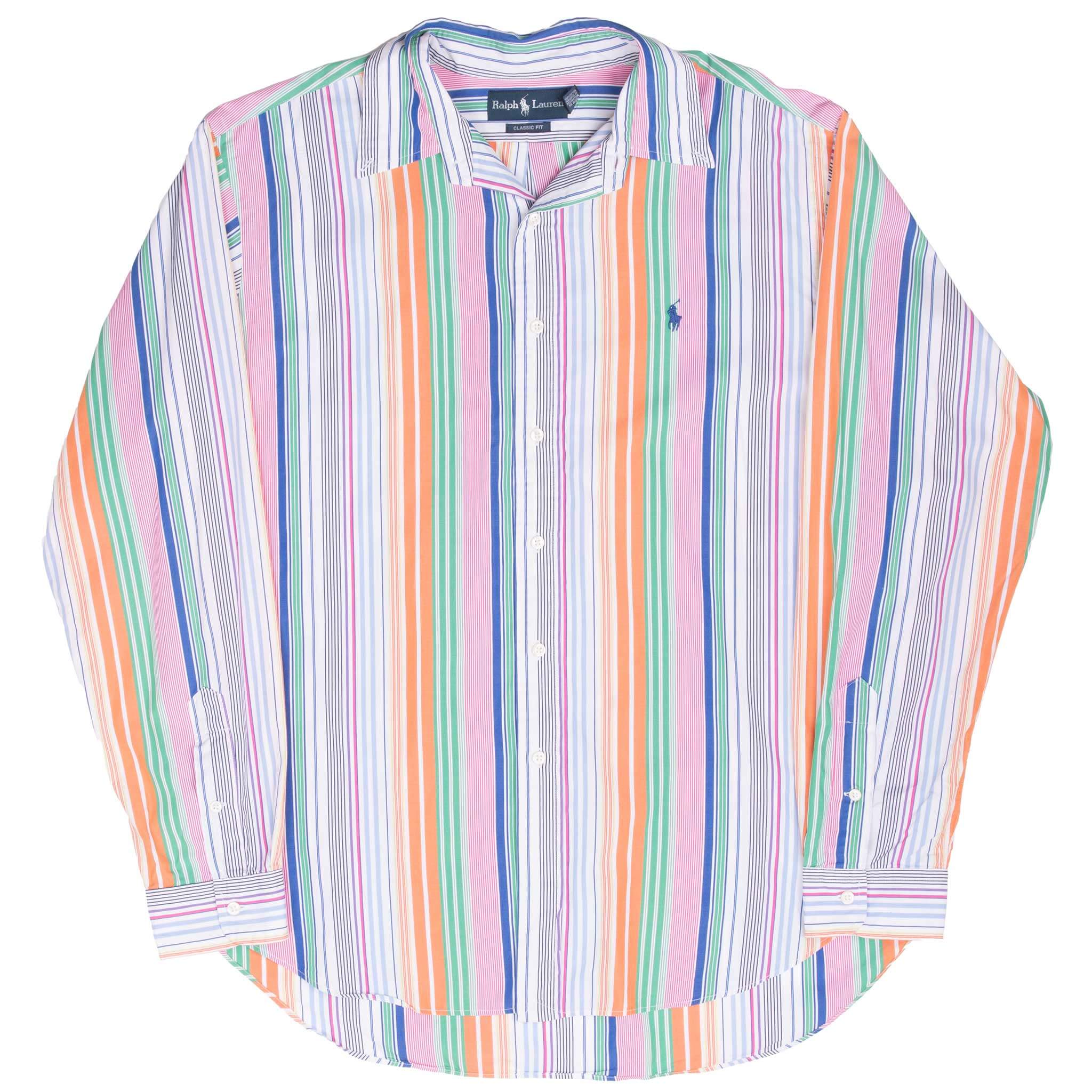 VINTAGE RALPH LAUREN STRIPED SHIRT 1990S XL