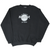 Full front view of black Hard Rock Cafe Las Vegas crewneck sweatshirt