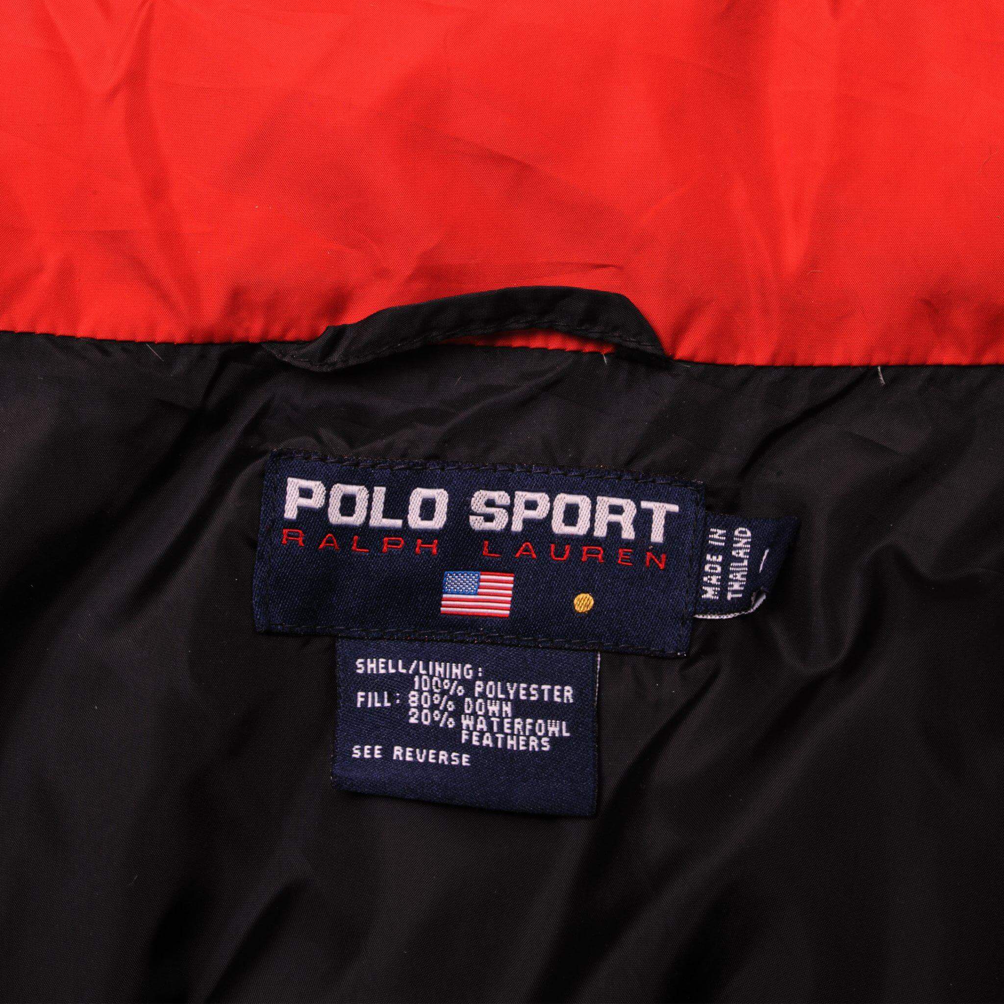 Vintage Polo Sport Ralph Lauren Down Jacket Size Large.