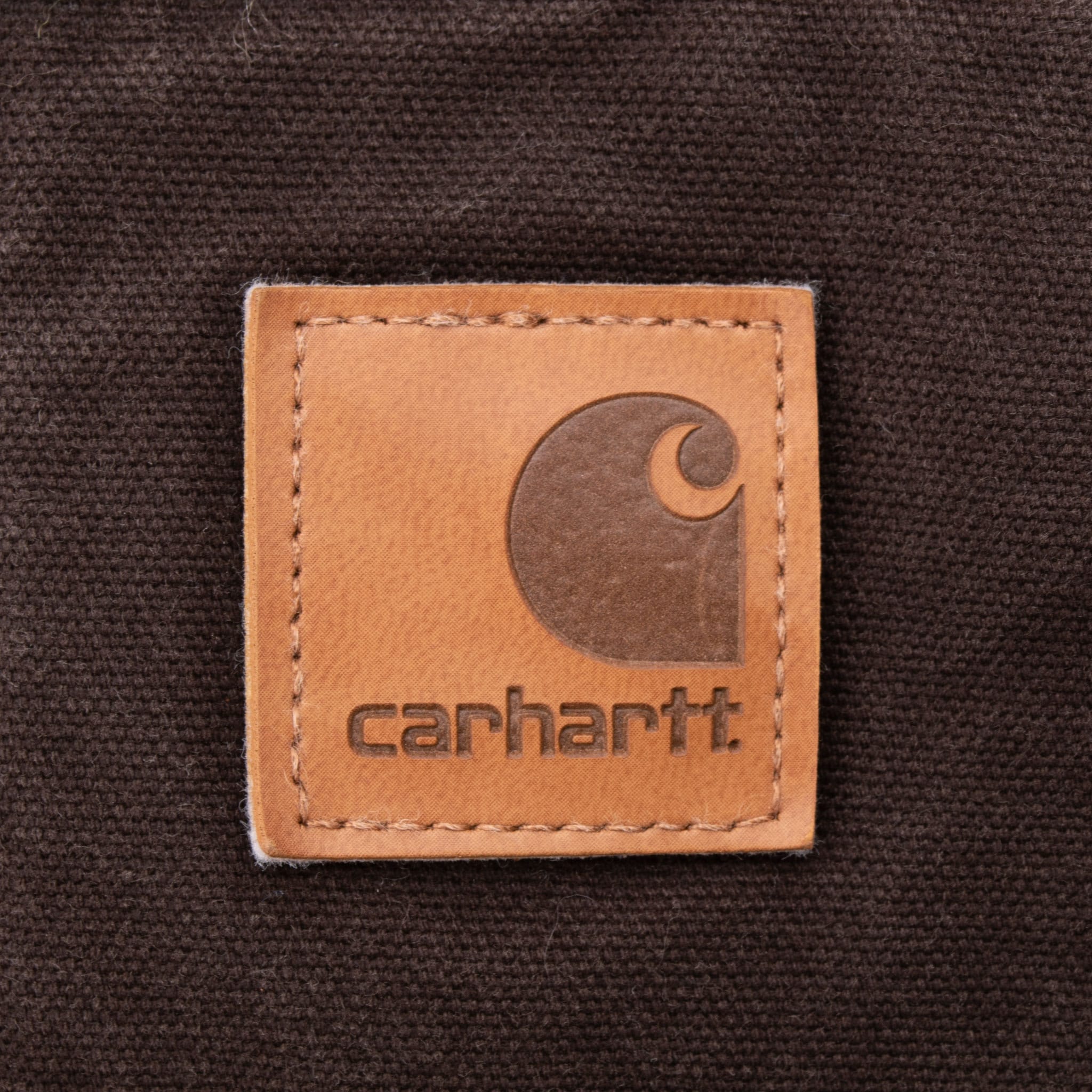 VINTAGE CARHARTT DARK BROWN SANDSTONE RIDGE COAT SHERPA JACKET C61DKB 2XL