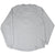 Back of plain grey Gap sweatshirt with raglan sleeves and ribbed cuffs