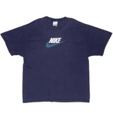 Vintage Nike Spellout Blue Tee Shirt 2000S Size XL