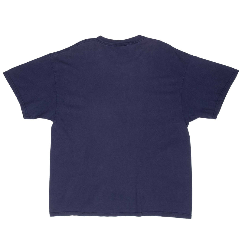 Vintage Nike Spellout Blue Tee Shirt 2000S Size XL