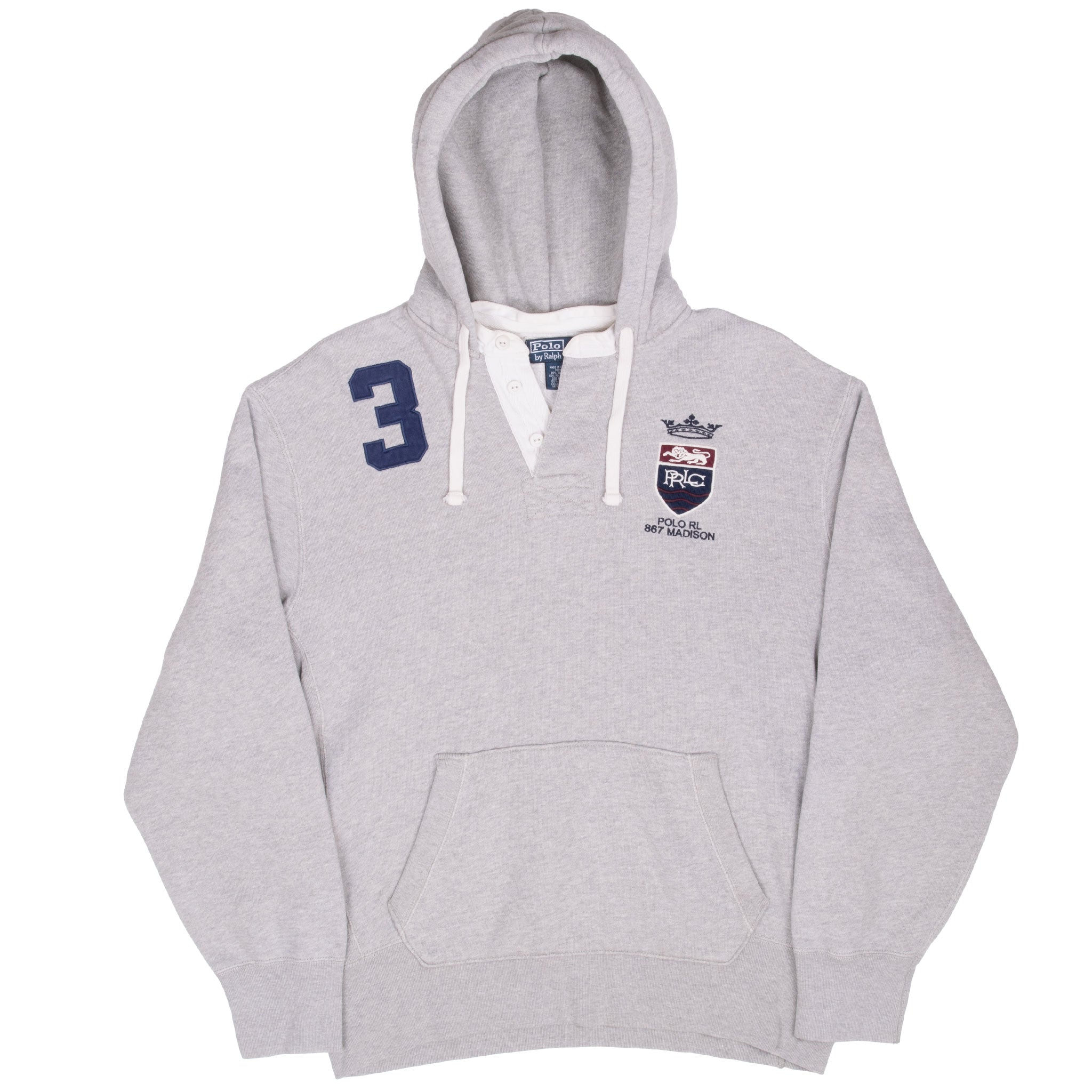 Vintage Polo Ralph Lauren 867 Madison Hoodie Sweatshirt Size Large 1990S