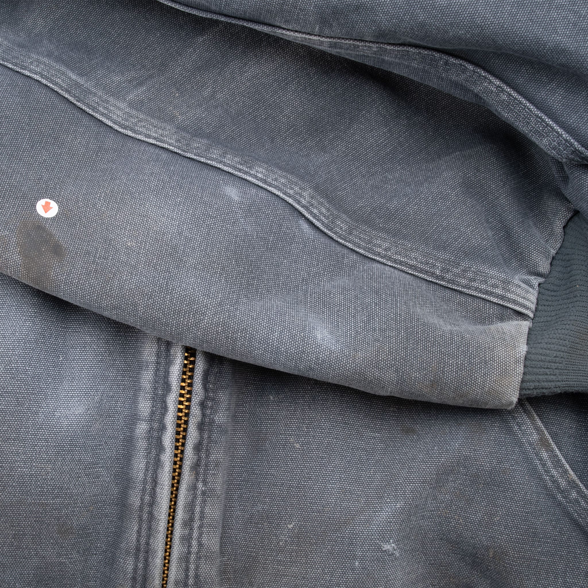 VINTAGE CARHARTT GREY J130 STM ACTIVE JACKET WITH HOOD 2008 XL
