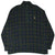 Front of plaid Polo Ralph Lauren quarter-zip sweater with gold pony embroidery