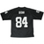 Back of black Oakland Raiders jersey with Brown name and white number 84
