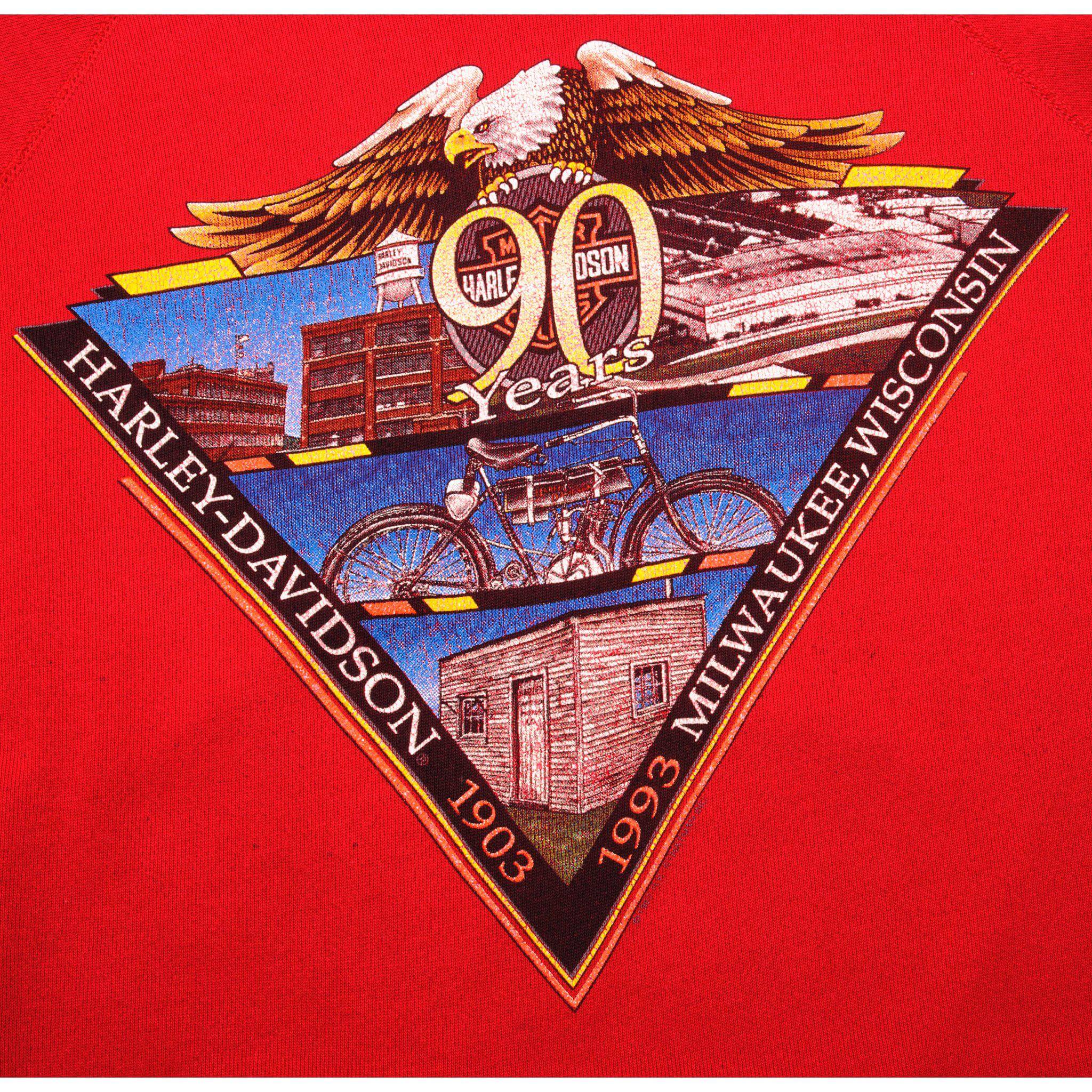 VINTAGE HARLEY DAVIDSON SWEATSHIRT 1993 SIZE XL MADE IN USA